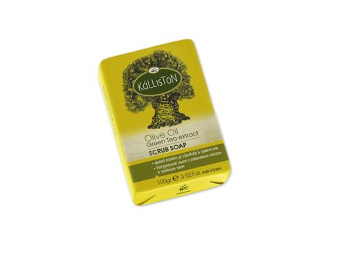 Olivenseife mit Grünem Tee Extrakt und Peeling 100g
