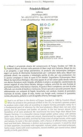 Vorstellung im Olive Oil Guide 'Flos Olei' Italien 2013\\n\\n02.05.2015 11:22