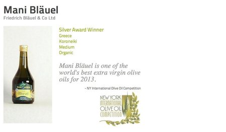 New Yoork International Olive Oil Competition 2013 - Eins der weltbesten extra nativen Olivenöle\\n\\n02.05.2015 11:29