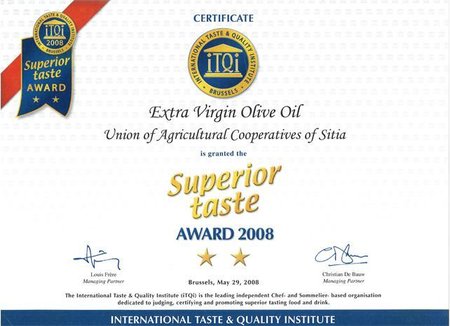 Superior Taste Award vom Internationalen Taste- and Quality-Institute Brüssel 2008\\n\\n02.05.2015 16:23